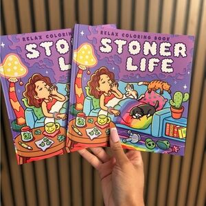 Stoner Life Relax Coloring Book - Purple Cover